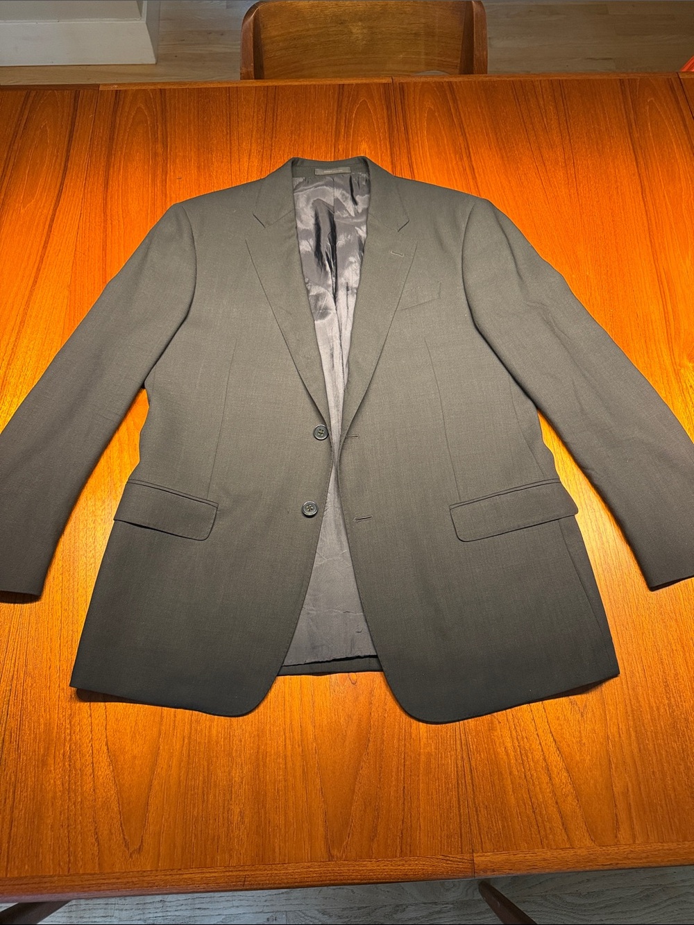 Armani Collezioni Men's Midnight Blue Two-Button Blazer